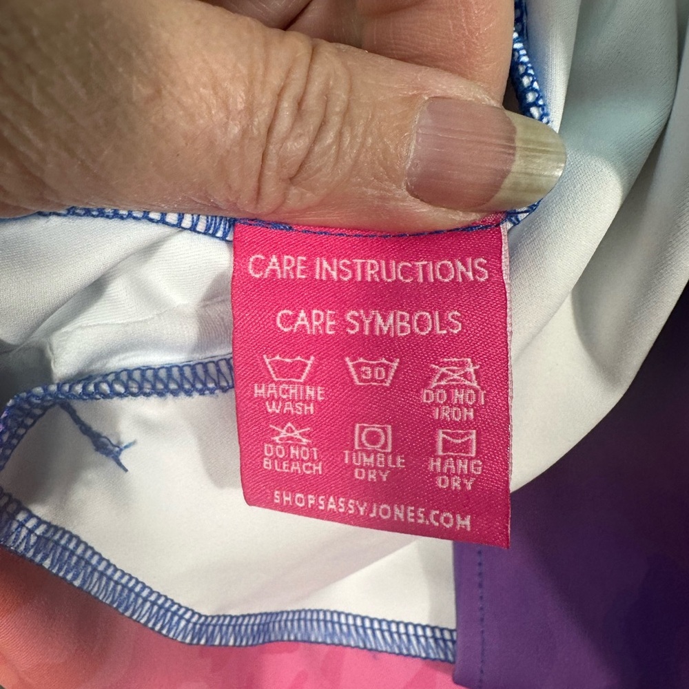 Sassy Jones Women’s Long Sleeve Full Zip Multicolor Jacket  Size Large EUC - Picture 7 of 7